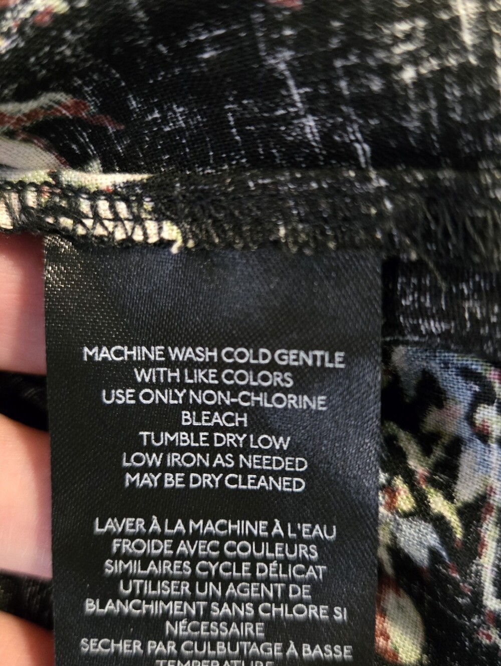 NWT Anthropolgie Pilcro Cropped Tie Waist Crop Top In Black Floral Size Large - Picture 12 of 14